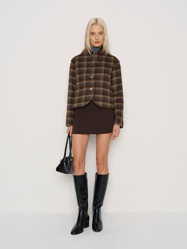 Owen Jacket - Brown Plaid